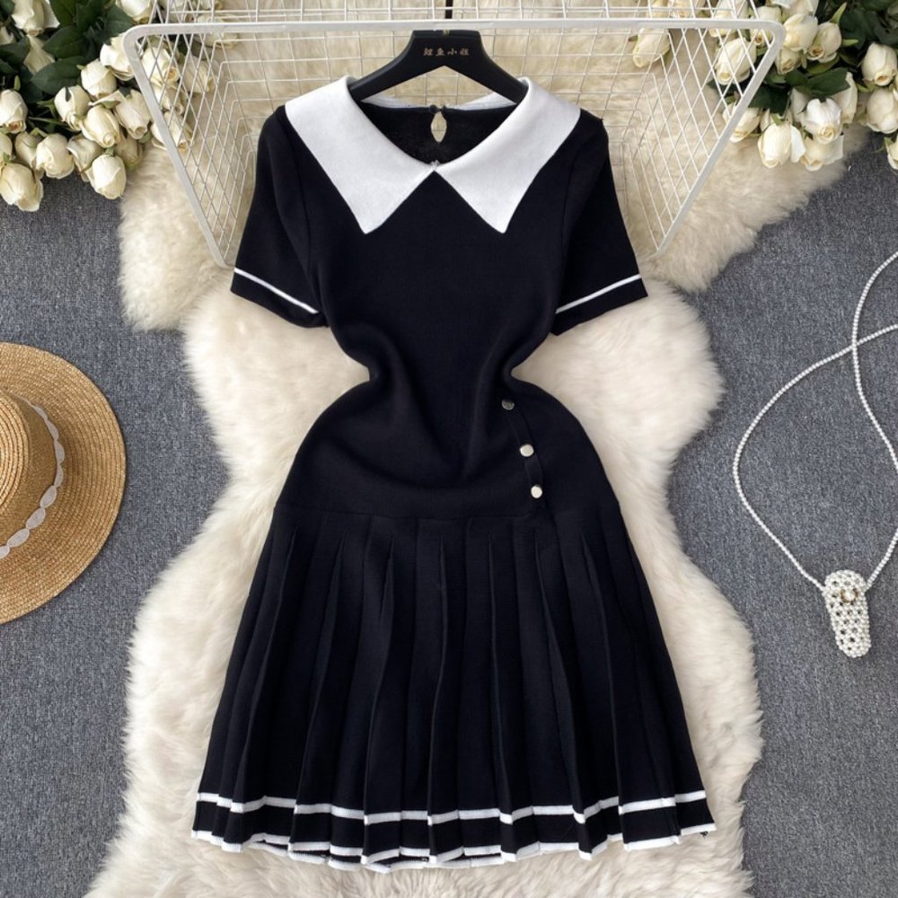 women's french knitted dress